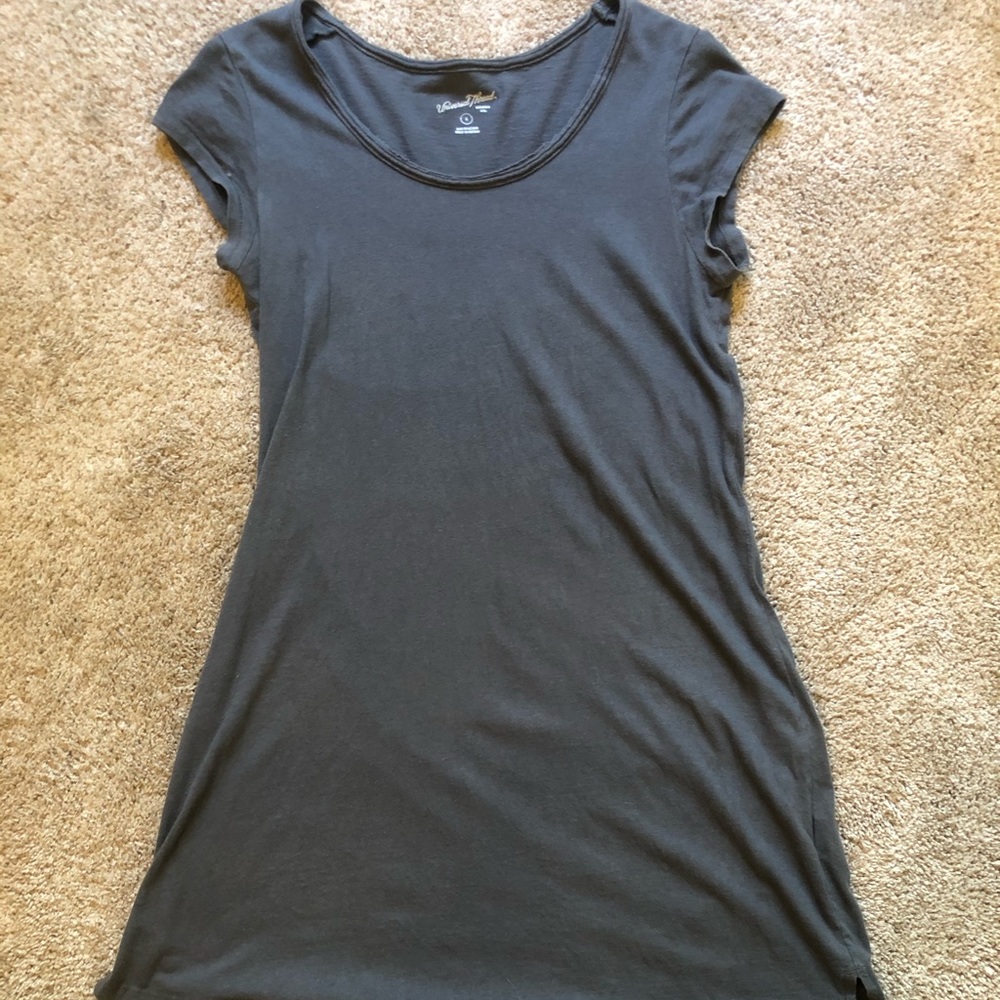 Gray Comfy T-Shirt Dress